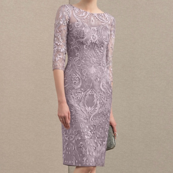 JJ's House Sheath Scoop Neck Lace Mother of the Bride Dress | Size 20W - Picture 2 of 9